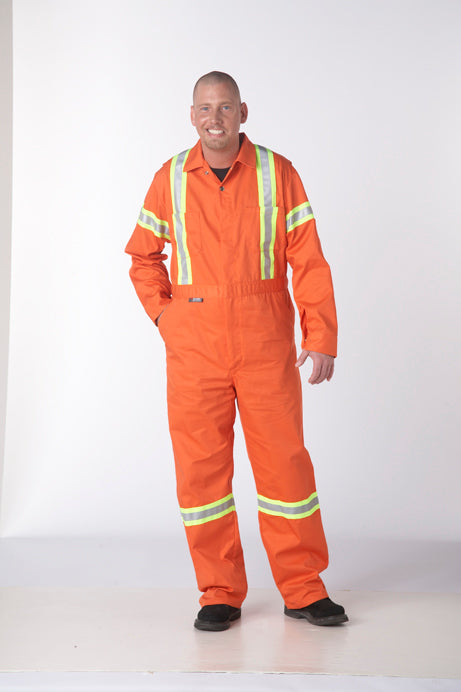 Product - Zip Front MOBB Coveralls With Hi-Vis Reflective Tape